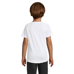 Vue SPORTY KIDS T-SHIRT SPORT - Sporty kids de couleur blanc| Krokrodeal