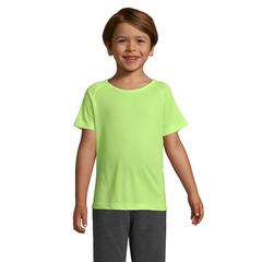 Vue SPORTY KIDS T-SHIRT SPORT - Sporty kids de couleur jaune| Krokrodeal