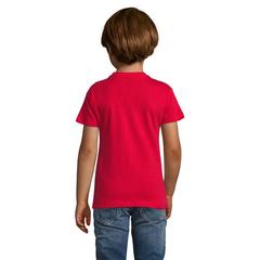 Vue REGENT F KIDS T-SHIRT 150g - Regent fit kids de couleur rouge| Krokrodeal