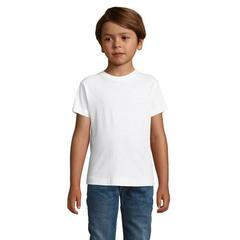 Vue REGENT F KIDS T-SHIRT 150g - Regent fit kids de couleur blanc| Krokrodeal
