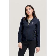 Vue RACE WOMEN ZIPPÉE SOFTSHELL - Race women de couleur bleu| Krokrodeal