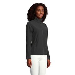 Vue RACE WOMEN ZIPPÉE SOFTSHELL - Race women de couleur noir| Krokrodeal