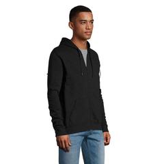 Vue STONE UNI HOODIE 260g - Stone de couleur noir| Krokrodeal