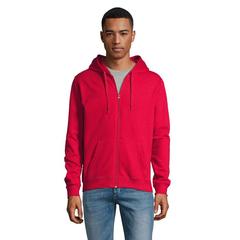 Vue STONE UNI HOODIE 260g - Stone de couleur rouge| Krokrodeal