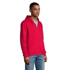 Vue STONE UNI HOODIE 260g - Stone de couleur rouge| Krokrodeal
