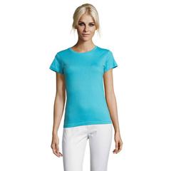 Vue REGENT WOMEN T-SHIRT 150g - Regent women de couleur bleu| Krokrodeal