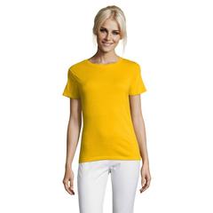 Vue REGENT WOMEN T-SHIRT 150g - Regent women de couleur jaune| Krokrodeal