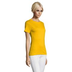 Vue REGENT WOMEN T-SHIRT 150g - Regent women de couleur jaune| Krokrodeal