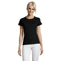 Vue REGENT WOMEN T-SHIRT 150g - Regent women de couleur noir| Krokrodeal