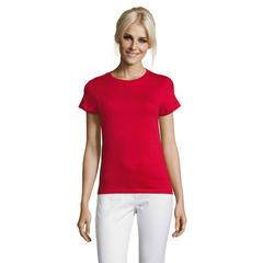 Vue REGENT WOMEN T-SHIRT 150g - Regent women de couleur rouge| Krokrodeal