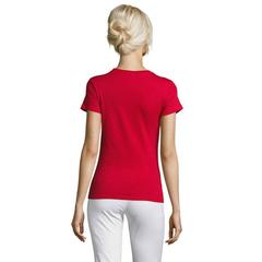 Vue REGENT WOMEN T-SHIRT 150g - Regent women de couleur rouge| Krokrodeal