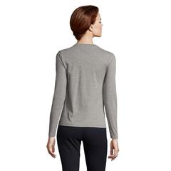 Vue IMPERIAL LSL WOMEN T-SHIRT - Imperial lsl women de couleur gris| Krokrodeal