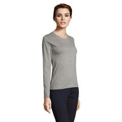 Vue IMPERIAL LSL WOMEN T-SHIRT - Imperial lsl women de couleur gris| Krokrodeal
