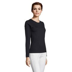 Vue IMPERIAL LSL WOMEN T-SHIRT - Imperial lsl women de couleur noir| Krokrodeal