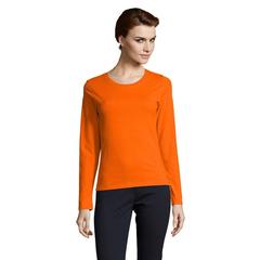 Vue IMPERIAL LSL WOMEN T-SHIRT - Imperial lsl women de couleur orange| Krokrodeal