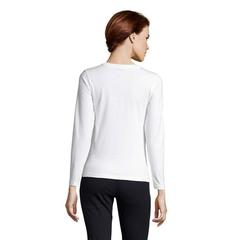 Vue IMPERIAL LSL WOMEN T-SHIRT - Imperial lsl women de couleur blanc| Krokrodeal