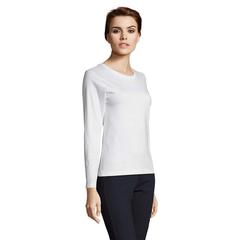 Vue IMPERIAL LSL WOMEN T-SHIRT - Imperial lsl women de couleur blanc| Krokrodeal