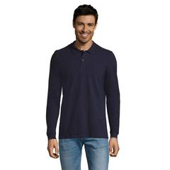 Vue PERFECT MEN LSL POLO 180g - Perfect lsl men de couleur bleu| Krokrodeal