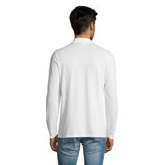 Vue PERFECT MEN LSL POLO 180g - Perfect lsl men de couleur blanc| Krokrodeal