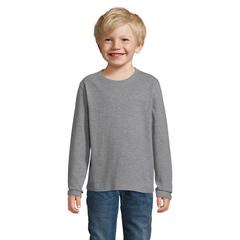 Vue IMPERIAL LSL KIDS T-SHIRT - Imperial lsl kids de couleur gris| Krokrodeal