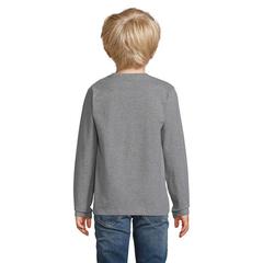 Vue IMPERIAL LSL KIDS T-SHIRT - Imperial lsl kids de couleur gris| Krokrodeal