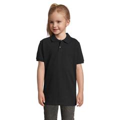 Vue PERFECT KIDS POLO 180 - Perfect kids de couleur noir| Krokrodeal