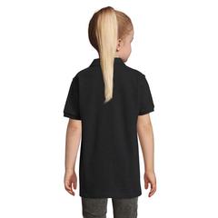 Vue PERFECT KIDS POLO 180 - Perfect kids de couleur noir| Krokrodeal
