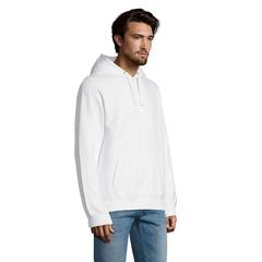 Vue SPENCER SWEAT CAPUCHE 280 - Spencer de couleur blanc| Krokrodeal