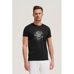 Vue SPRINT UNI T-SHIRT 130g - Sprint de couleur bleu| Krokrodeal