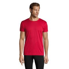 Vue SPRINT UNI T-SHIRT 130g - Sprint de couleur rouge| Krokrodeal