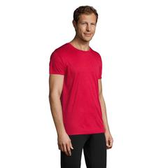 Vue SPRINT UNI T-SHIRT 130g - Sprint de couleur rouge| Krokrodeal