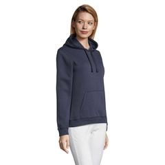 Vue SPENCER WOMEN SWEAT CAPUCHE - Spencer women de couleur bleu| Krokrodeal