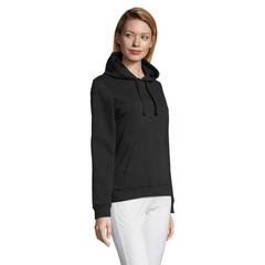 Vue SPENCER WOMEN SWEAT CAPUCHE - Spencer women de couleur noir| Krokrodeal