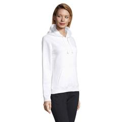 Vue SPENCER WOMEN SWEAT CAPUCHE - Spencer women de couleur blanc| Krokrodeal