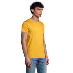 Vue PIONEER MEN T-Shirt 175g - Pioneer men de couleur jaune| Krokrodeal