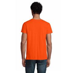 Vue PIONEER MEN T-Shirt 175g - Pioneer men de couleur orange| Krokrodeal