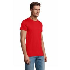 Vue PIONEER MEN T-Shirt 175g - Pioneer men de couleur rouge| Krokrodeal