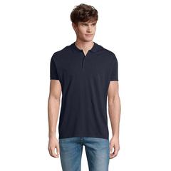 Vue PLANET MEN Polo 170g - Planet men de couleur bleu| Krokrodeal