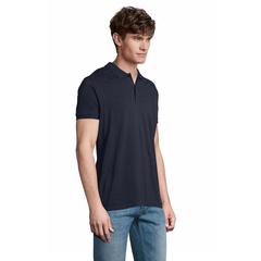 Vue PLANET MEN Polo 170g - Planet men de couleur bleu| Krokrodeal