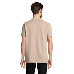Vue PLANET MEN Polo 170g - Planet men de couleur marron| Krokrodeal