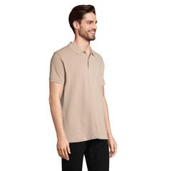 Vue PLANET MEN Polo 170g - Planet men de couleur marron| Krokrodeal