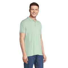Vue PLANET MEN Polo 170g - Planet men de couleur vert| Krokrodeal