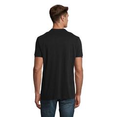 Vue PLANET MEN Polo 170g - Planet men de couleur noir| Krokrodeal