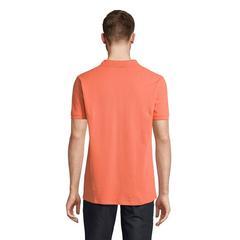 Vue PLANET MEN Polo 170g - Planet men de couleur orange| Krokrodeal