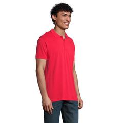 Vue PLANET MEN Polo 170g - Planet men de couleur rouge| Krokrodeal