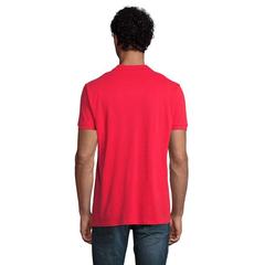 Vue PLANET MEN Polo 170g - Planet men de couleur rouge| Krokrodeal