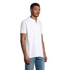 Vue PLANET MEN Polo 170g - Planet men de couleur blanc| Krokrodeal