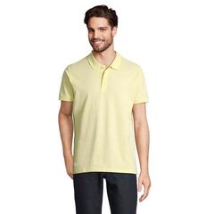 Vue PLANET MEN Polo 170g - Planet men de couleur jaune| Krokrodeal