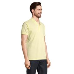 Vue PLANET MEN Polo 170g - Planet men de couleur jaune| Krokrodeal