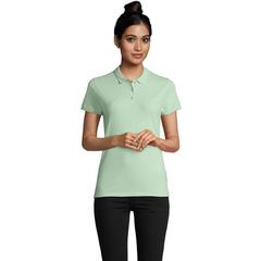 Vue PLANET WOMEN Polo 170g - Planet women de couleur vert| Krokrodeal
